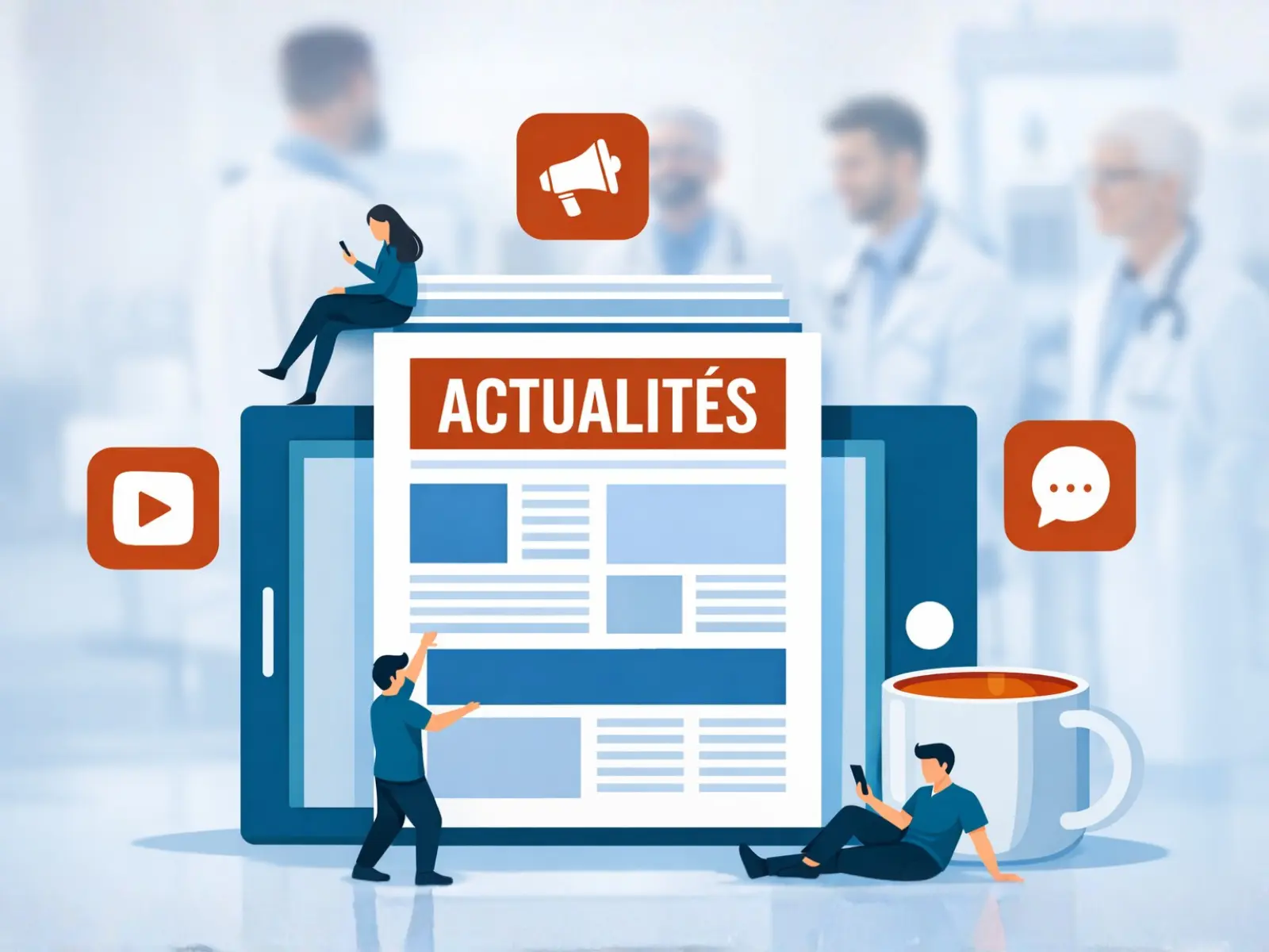 Communication médicale : actualités du cabinet sur le site internet pour rester visible et rassurer les patients