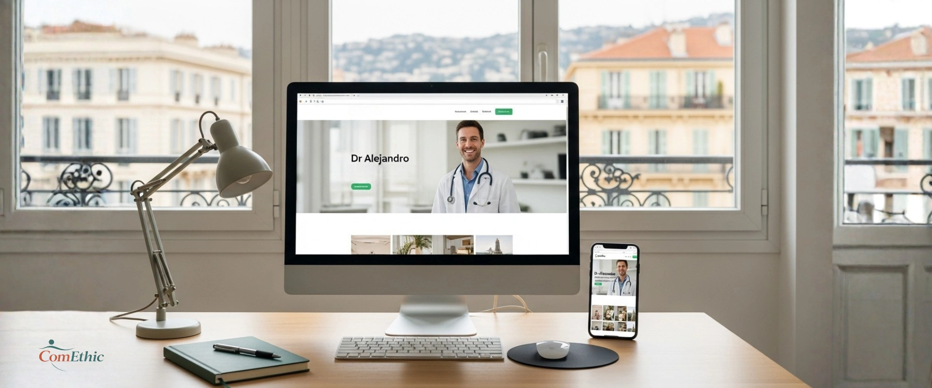 Création de site internet médical par ComEthic, agence spécialisée santé à Nice, Cannes et Monaco