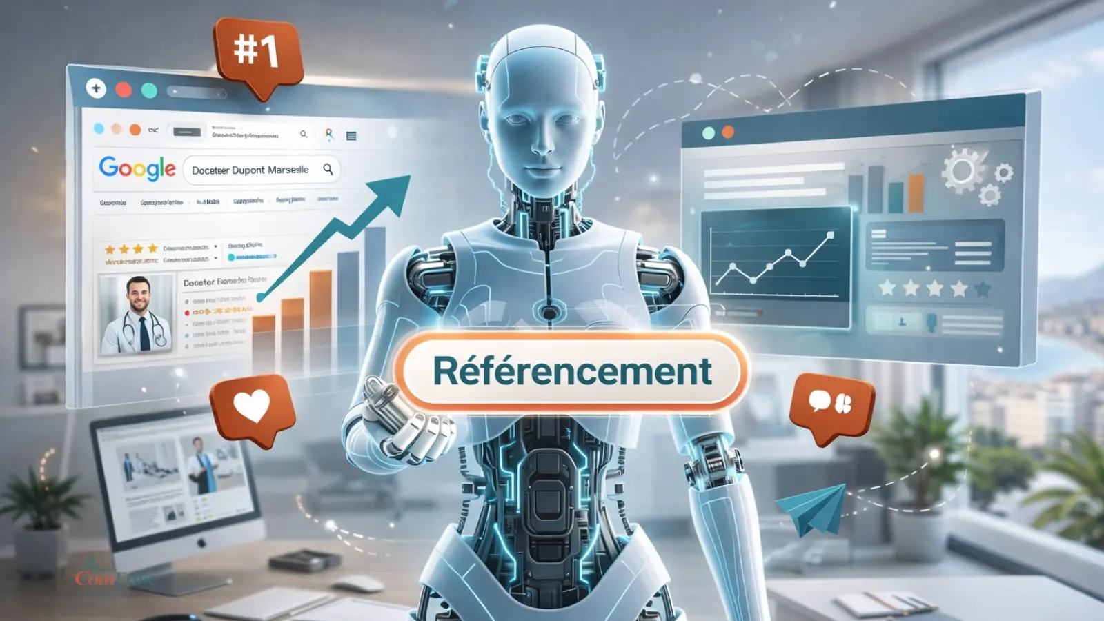 ntelligence artificielle et visibilité médecin : analyse de l’impact de l’IA sur le positionnement d’un cabinet médical en 2026
