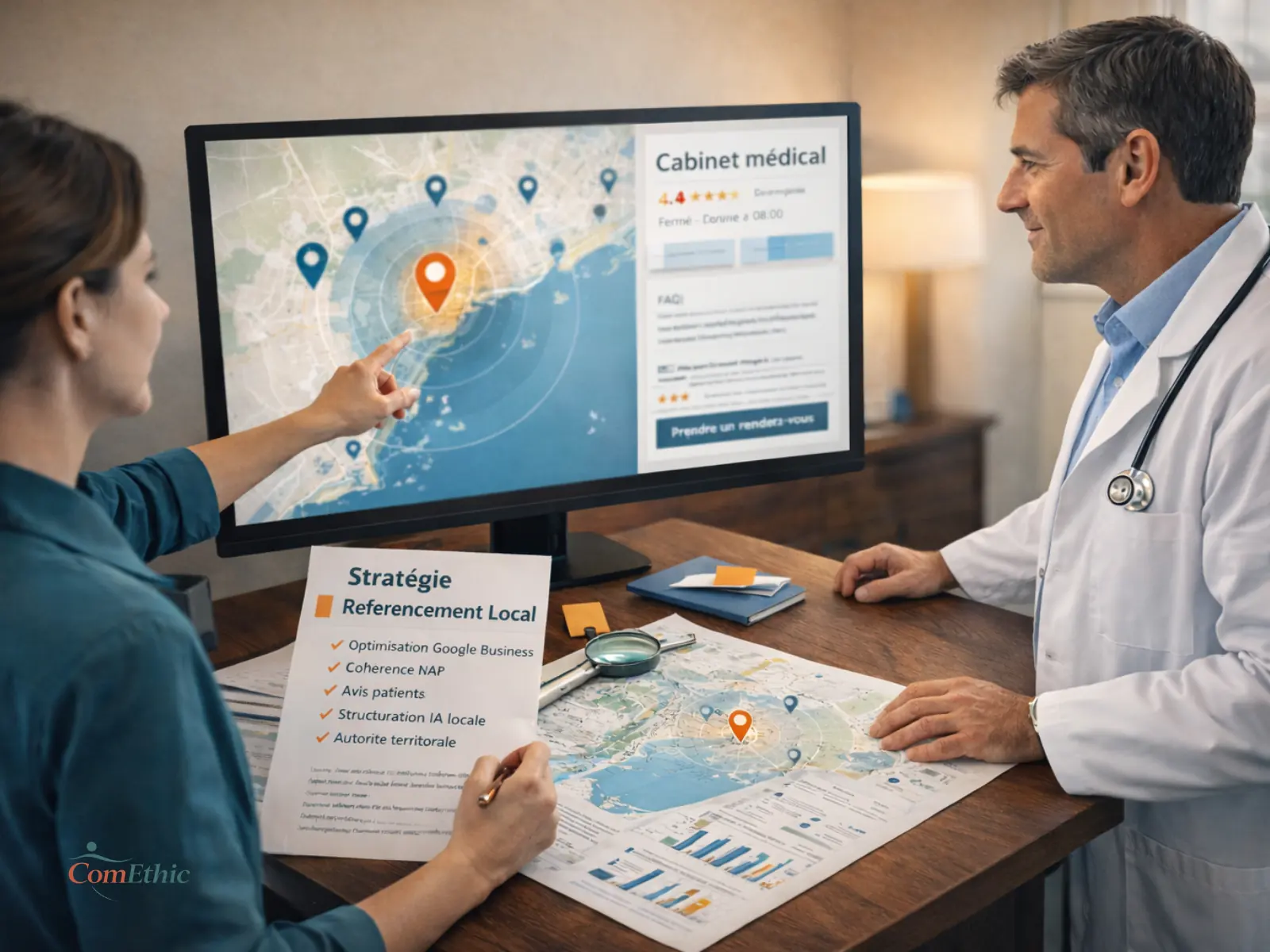 Tarif référencement local médecin : visibilité Google Maps et Google Business Profile pour cabinet médical