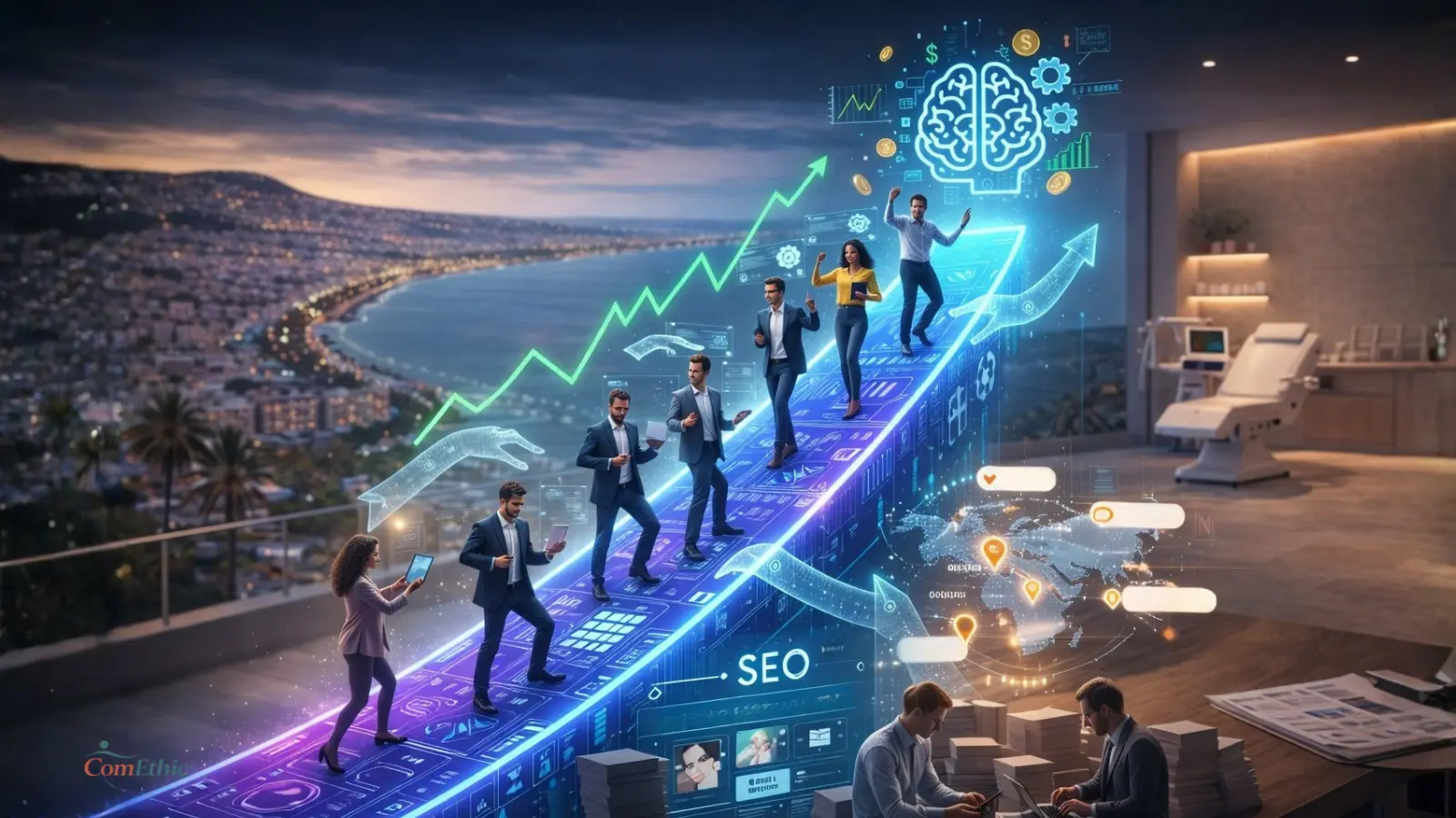 coût du référencement médical et perte de visibilité sur Google pour un cabinet médical face à une concurrence structurée