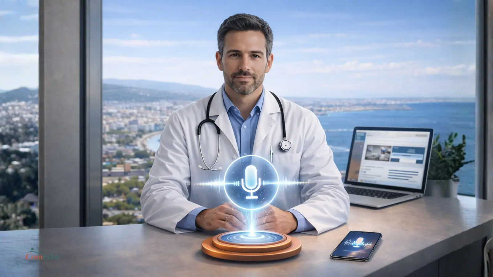 Visibilité médicale IA : illustration d’une structure de site médical interprétable par Siri, Google Assistant et ChatGPT