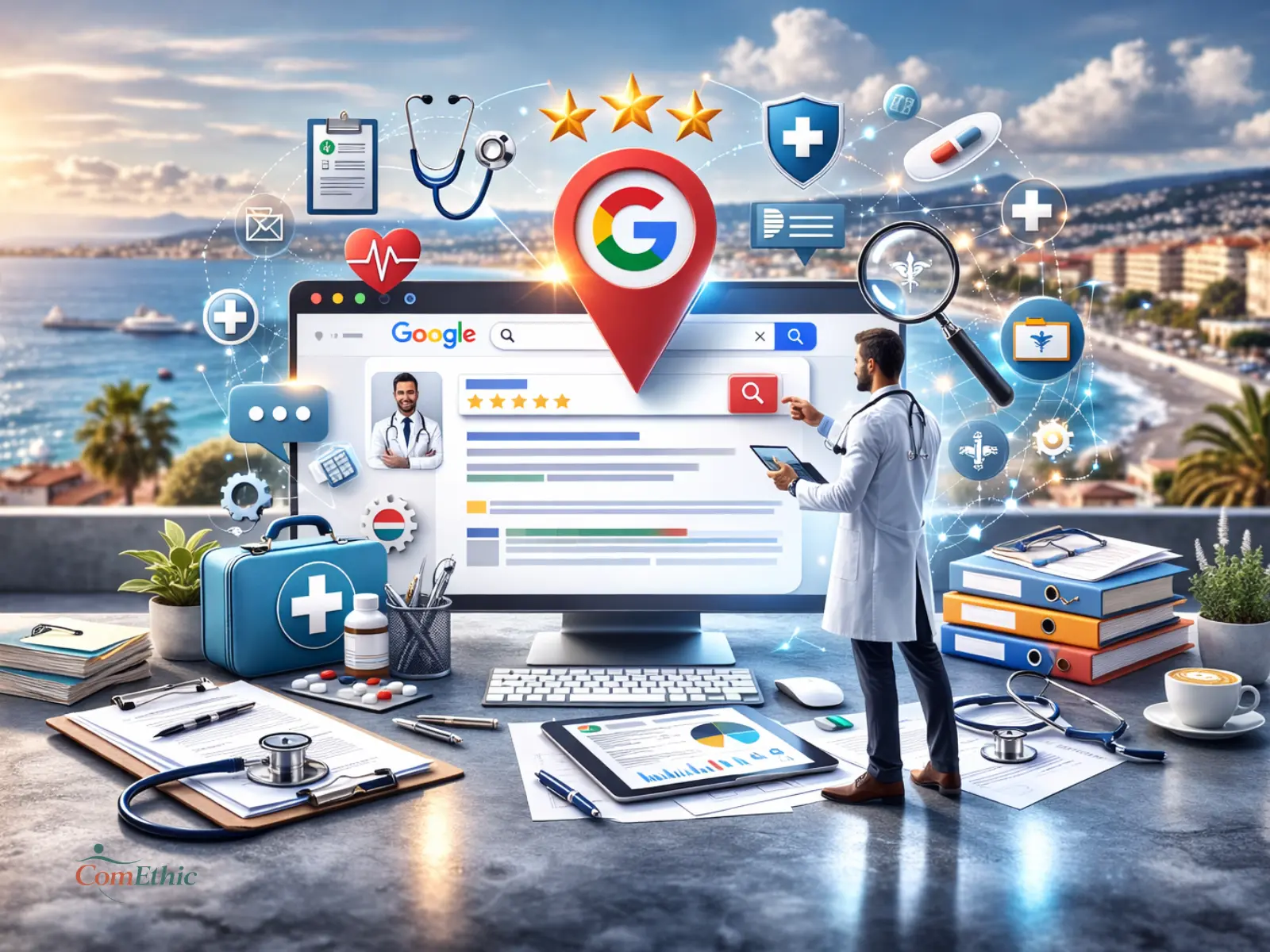 Cabinet médical mal positionné sur Google : hiérarchie locale et signaux territoriaux