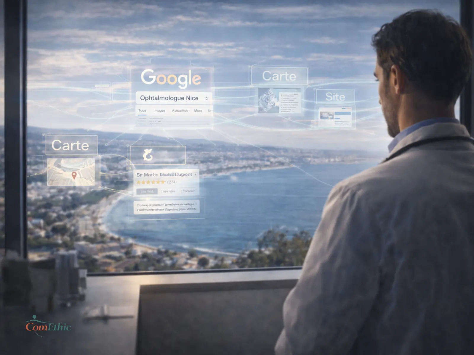 référencement Google ophtalmologue : visibilité d’un cabinet d’ophtalmologie structurée sur Google