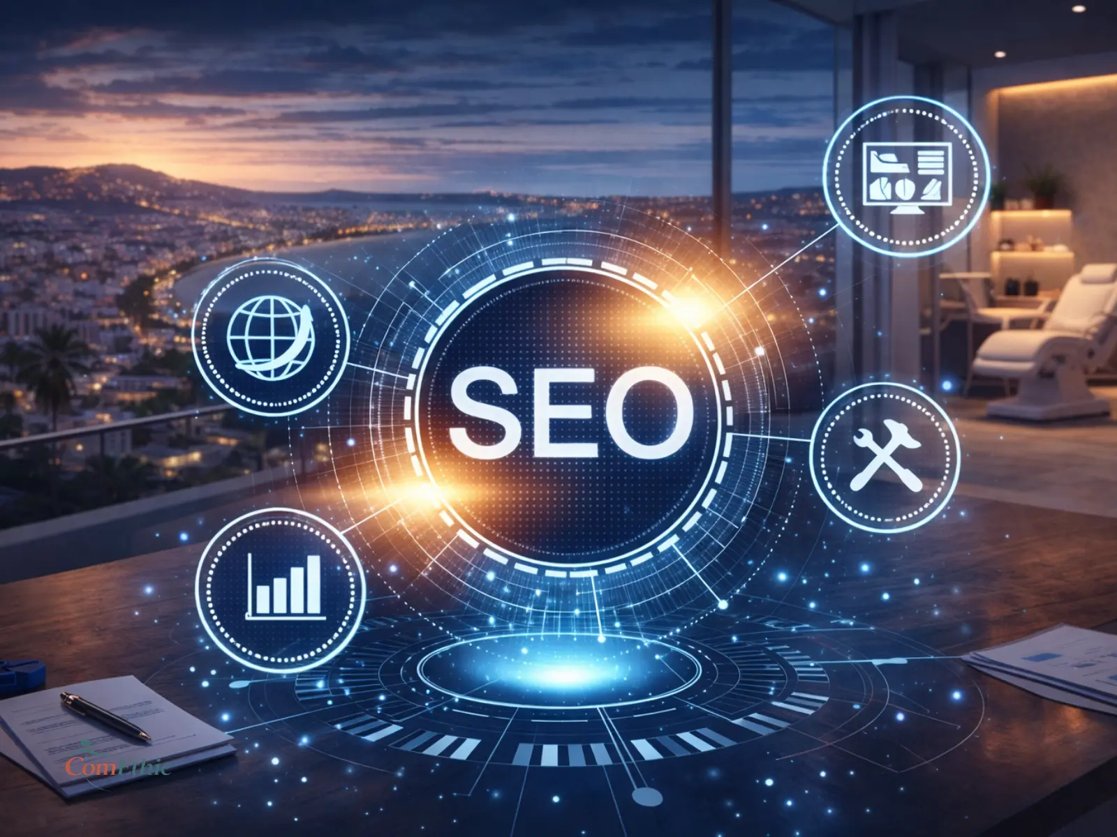 Concurrent médecin Google : comparaison de structuration SEO entre deux cabinets médicaux, hiérarchie des spécialités et lisibilité de l’architecture